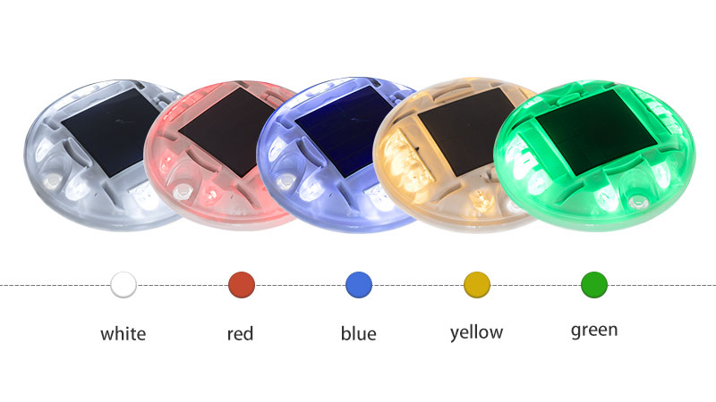 PC Round Solar Studs Light for Garden color